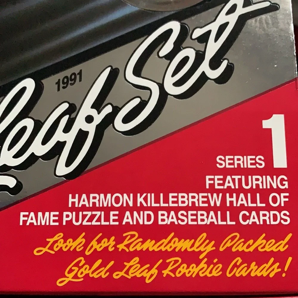3X Leaf Set 1991 MLB Baseball Puzzle & Cards Series1 Factory Sealed Pack…